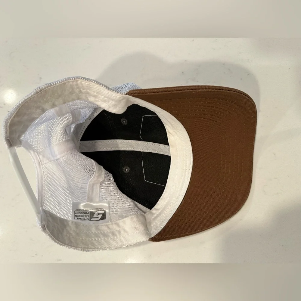 Snap-On Tools Mesh Snapback Hat Brown Gray White - Picture 3 of 5